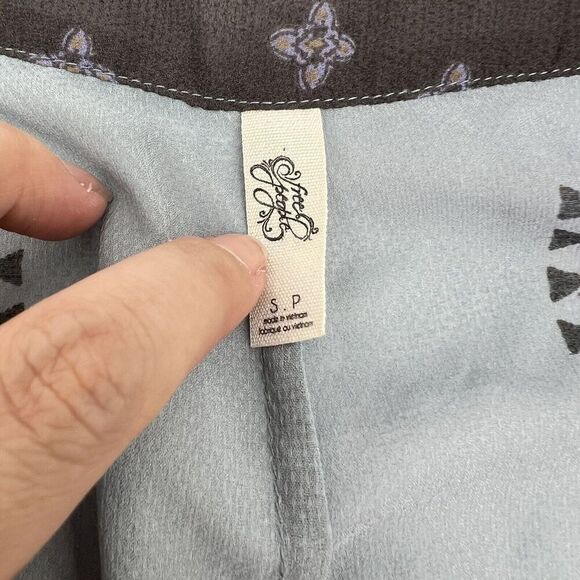 Free People Santa Cruz Light and Dark Blue Tunic Dress Oversized Top Size Small - Picture 3 of 5